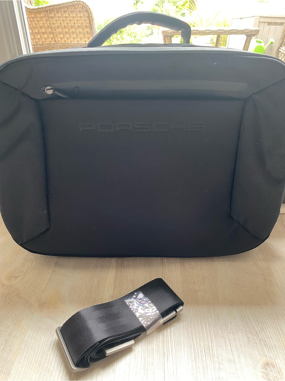 Porsche Design Black Briefcase with Detachable Front Pouch - Picture 5 of 5